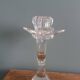 Chandelier candle holder flower in handcrafted cut crystal
