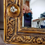 Old mirror restored/transformed by craftsman