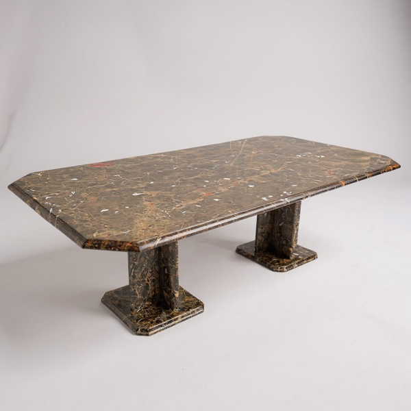 Exceptionnelle table en marbre – Design italien, années 1970