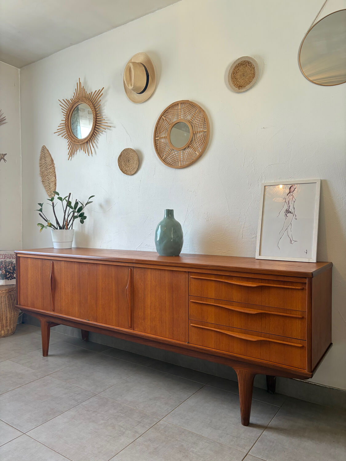 Scandinavian teak sideboard
