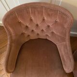 Lot de deux fauteuils crapaud