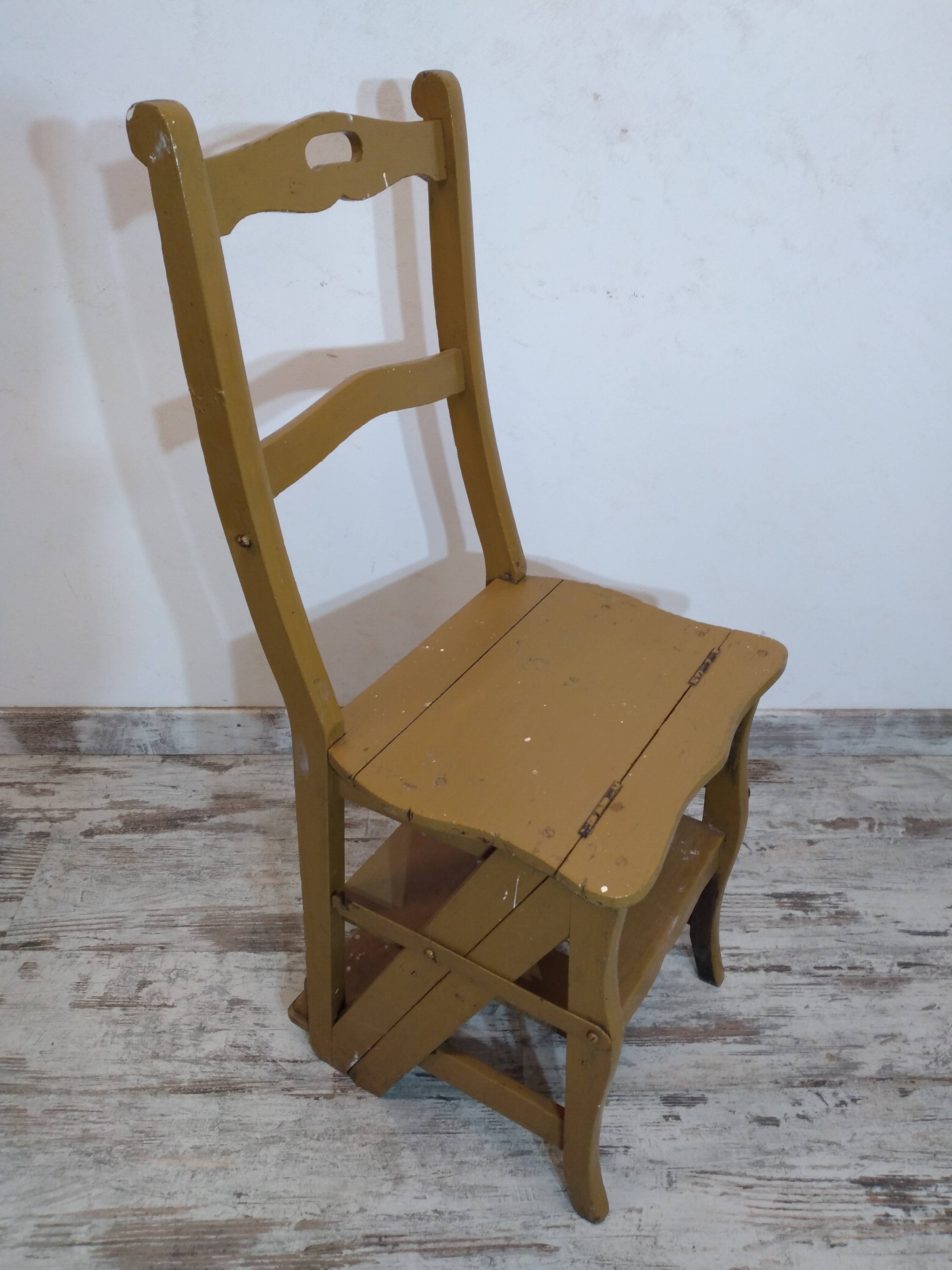 Antique stepladder chair