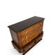 Commode italienne Art déco en ronce de noyer, années 1920