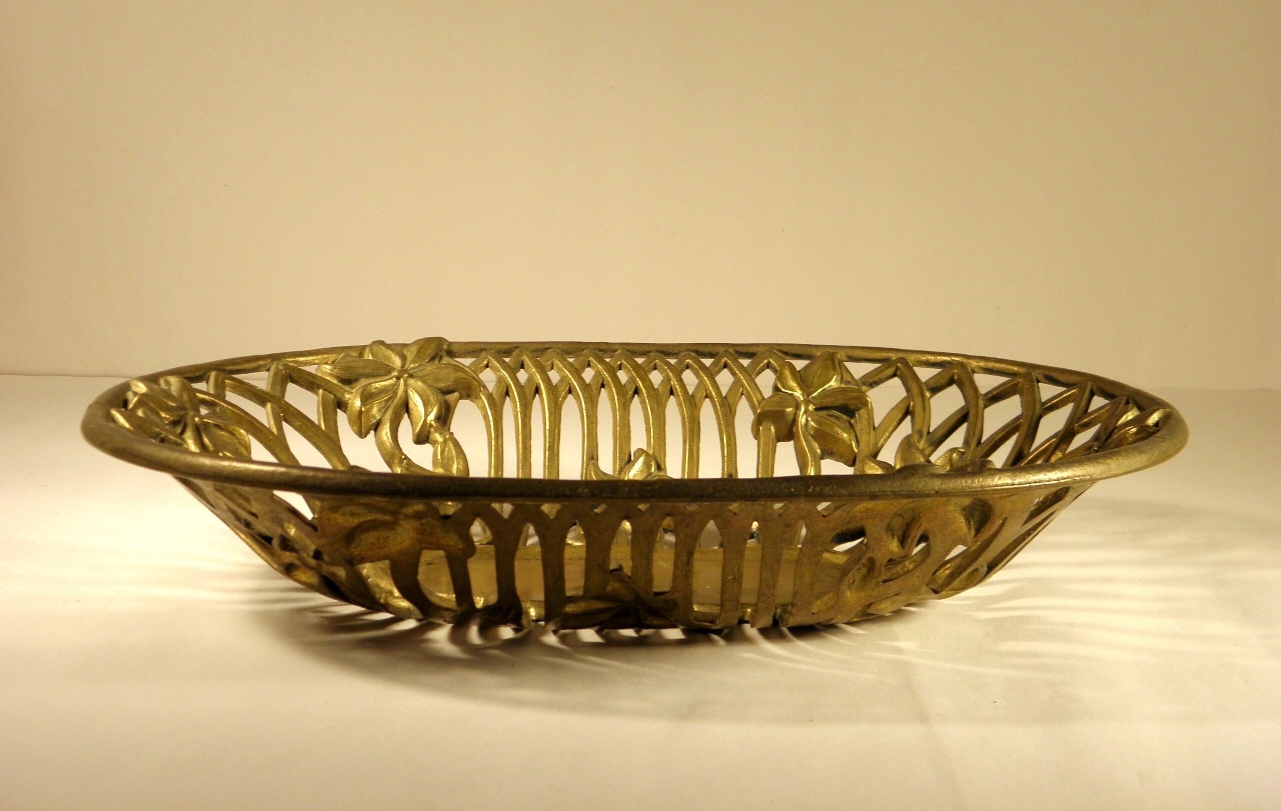 Brass fruit basket