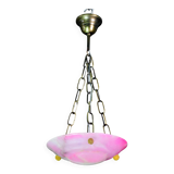 Charming pink Art Deco alabaster pendant, 1940s