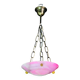 Pendentif en albâtre rose Art Déco charmant, années 1940