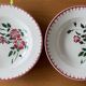 8 antique deep plates in Sarreguemines earthenware.