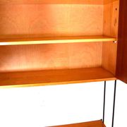 Omnia shelving system / self-supporting modular secretary desk in teak, dating from the 1960s.
