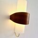Nx40 Wall Lamp In Wood And Opal Glass By Louis Kalff For Philips, The Netherlands, 1950S