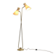 Two-arm adjustable floor lamp by BAG Turgi, Switzerland, 1950s.