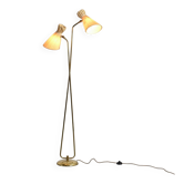 Lampadaire à deux bras orientables par BAG Turgi, Suisse, années 1950.