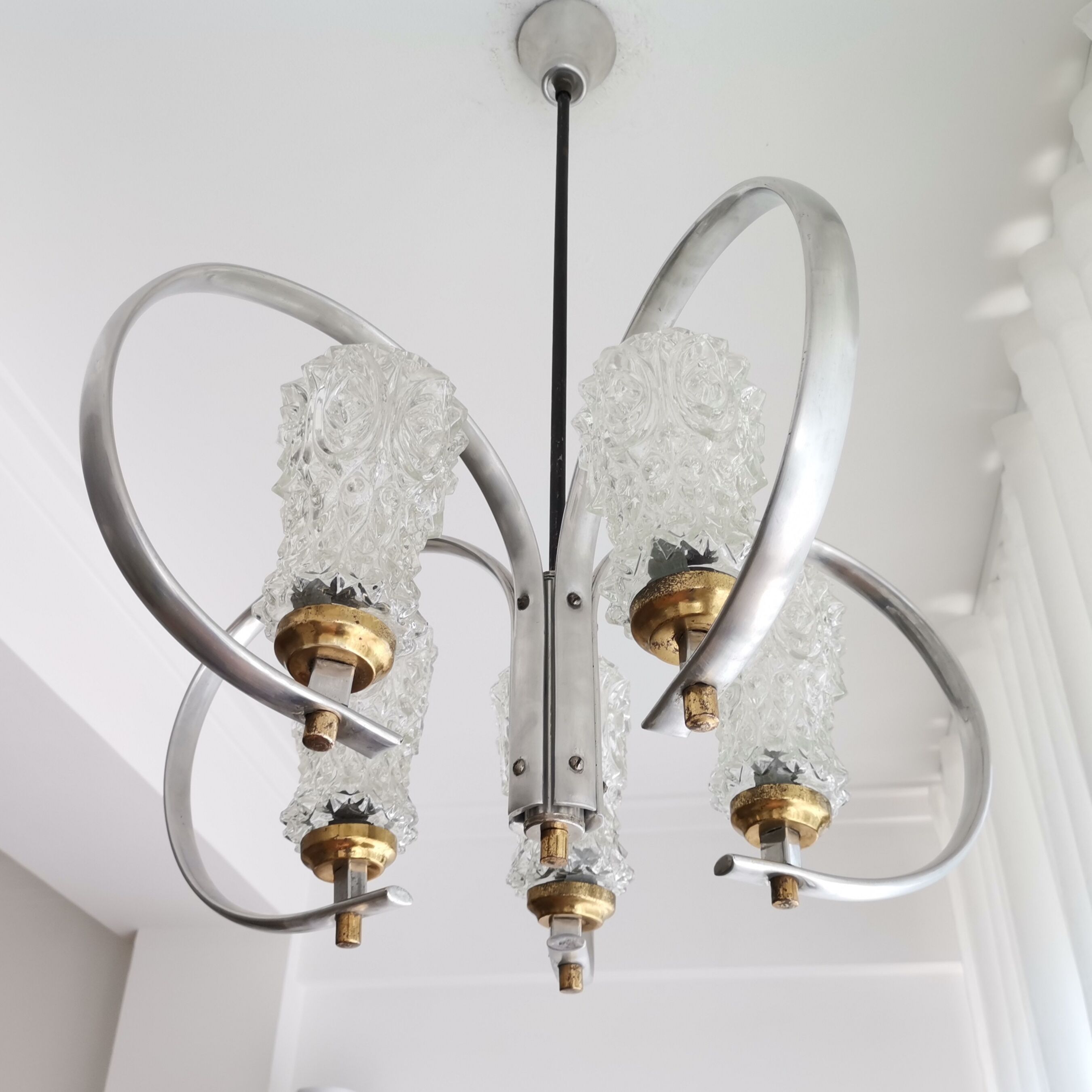 Vintage Space Age Sputnik chandelier ceiling lamp