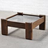 Vintage Italian Modernist Coffee Table in the style of Tobia Scarpa, 1960s