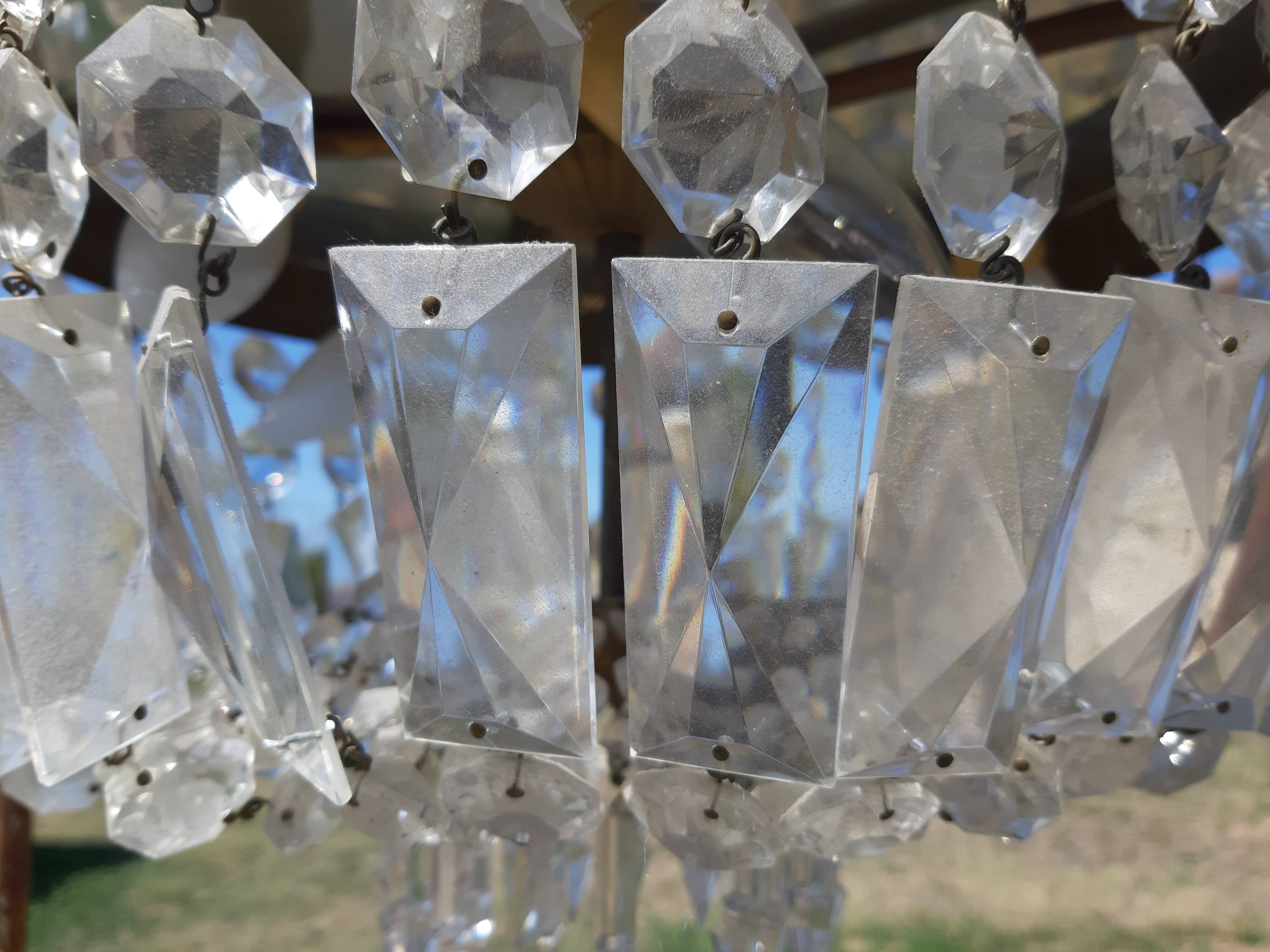 Murano style pampilles chendelier 19th