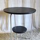 Tripod side table in Bauhaus style, metal and wood - mid 20th century.