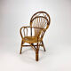 Mid century rattan side chair, 1960s