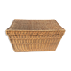 Old braided wicker trunk