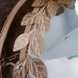 Vintage gold floral mirror