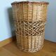 Wicker laundry basket