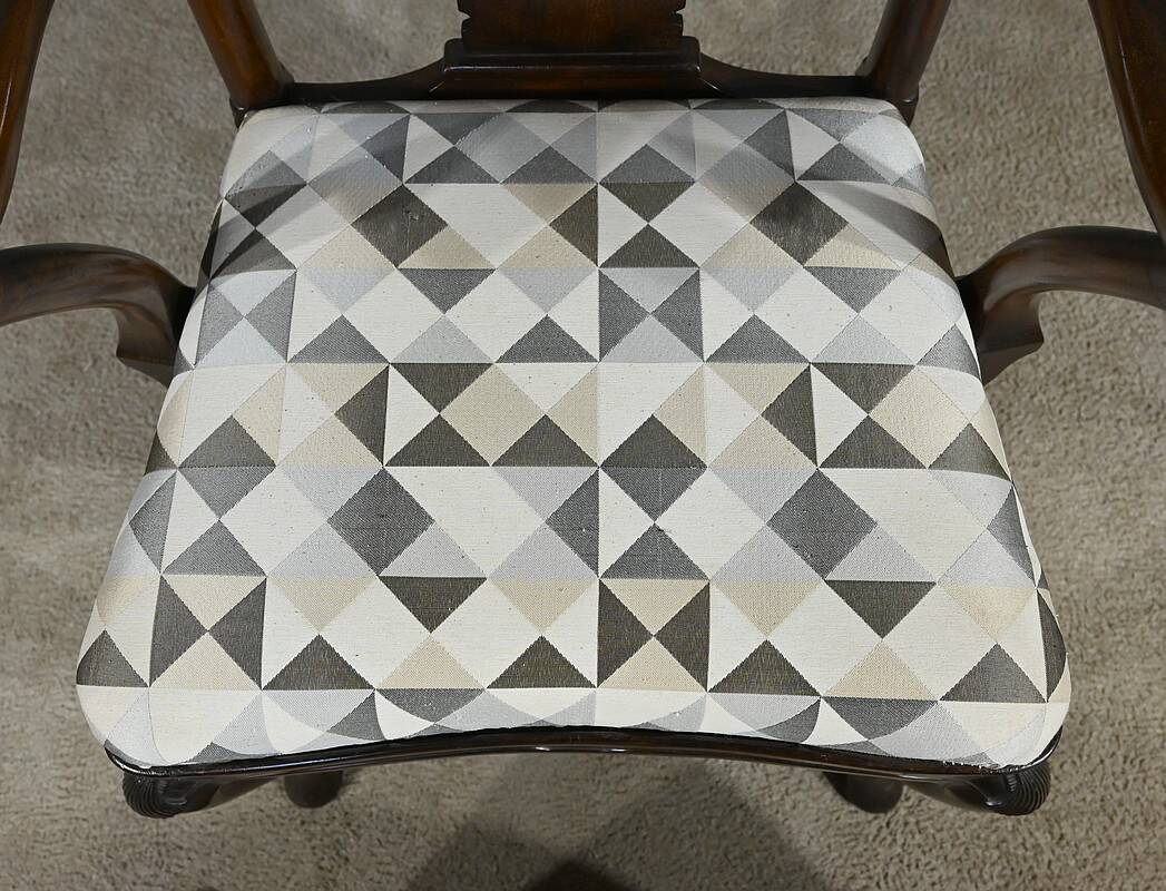 Pair of Chippendale Mahogany Armchairs, England - Early 20th Century