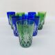10 crystal goblets from Saint Louis, 1930s.