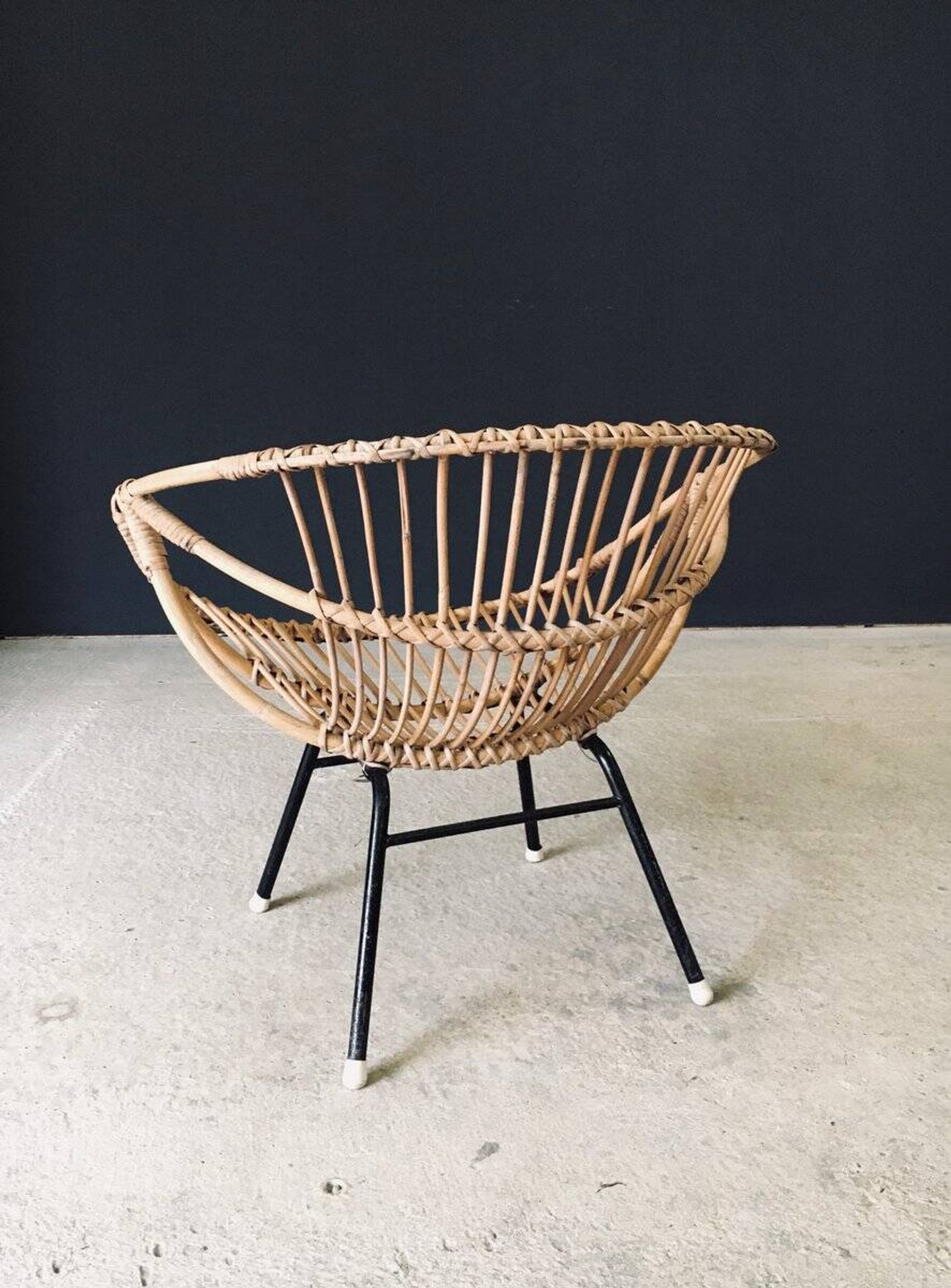 Mid-Century Modern Bamboo Lounge Chair, France, 1950s