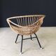 Mid-Century Modern Bamboo Lounge Chair, France, 1950s