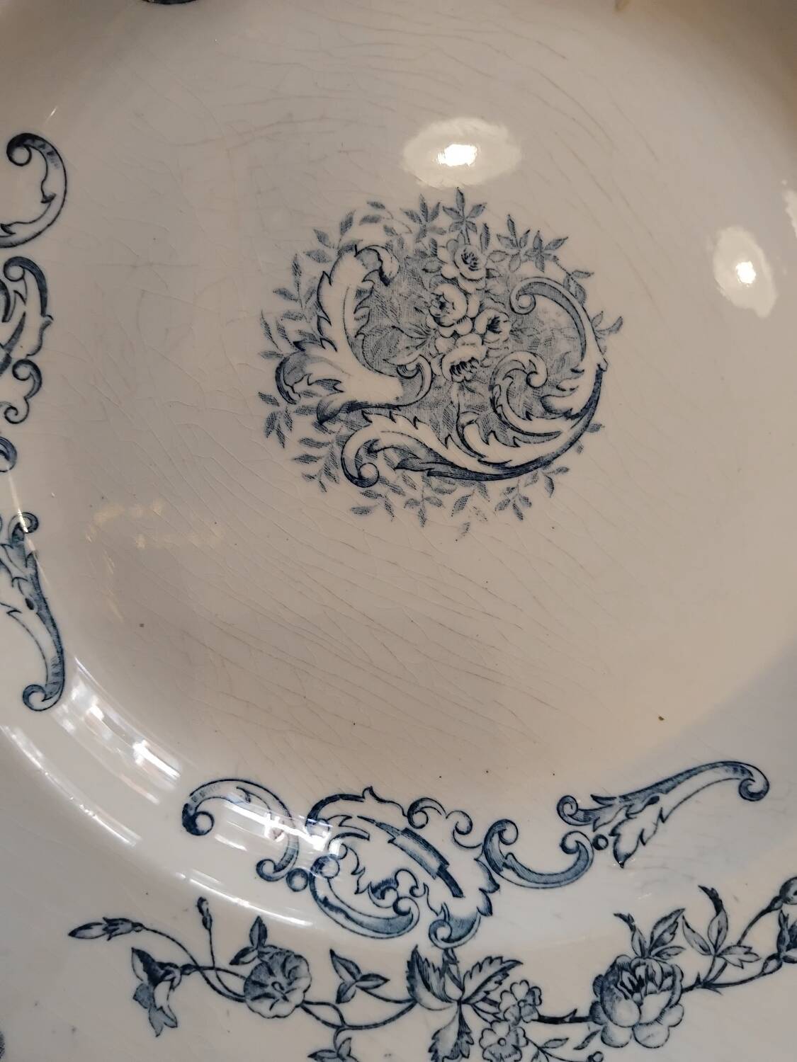 6 Ironstone Soup Plates