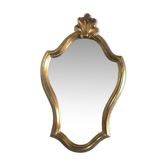 Old wood and plaster mirror - 52x32cm