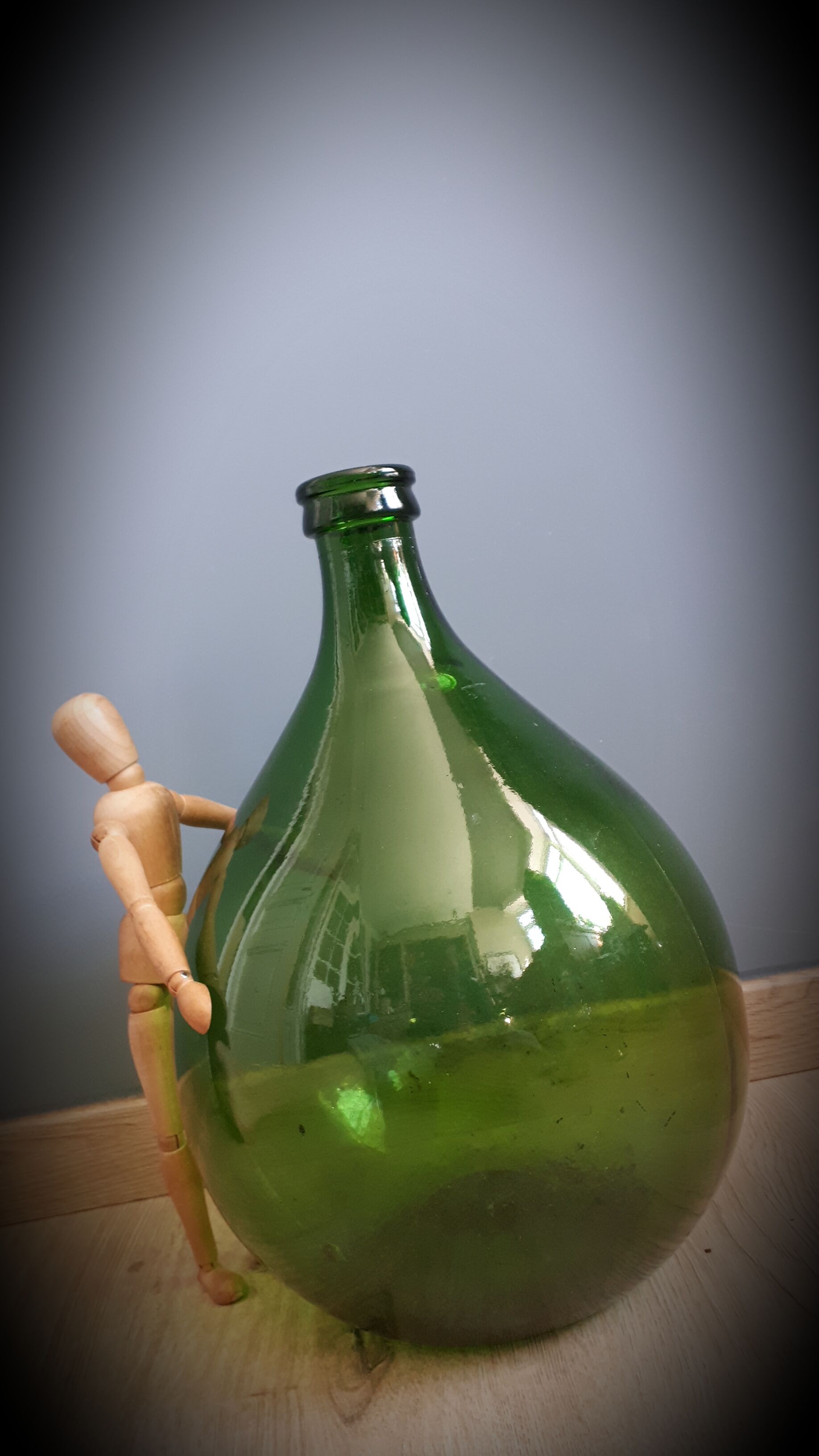 Demijohn 10l round green