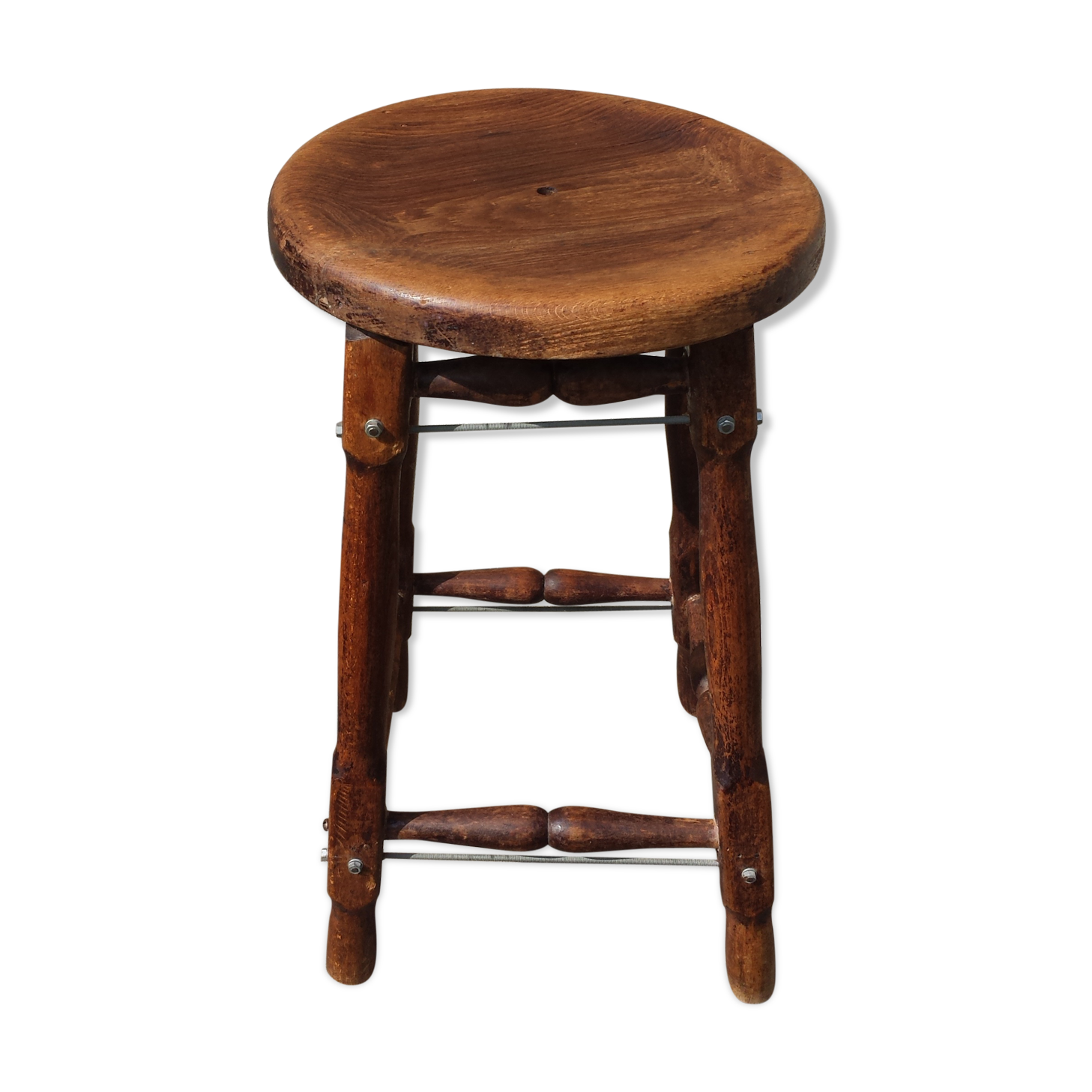 vintage wooden stool