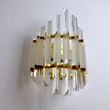 Venini wall lamp, triedri glass Italy, 1970