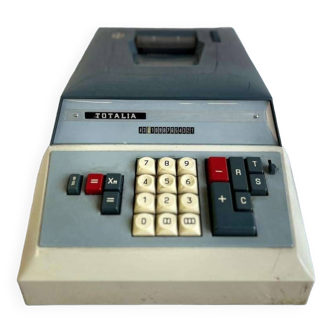 Calculatrice vintage / machine à additionner totalia lagomarsino