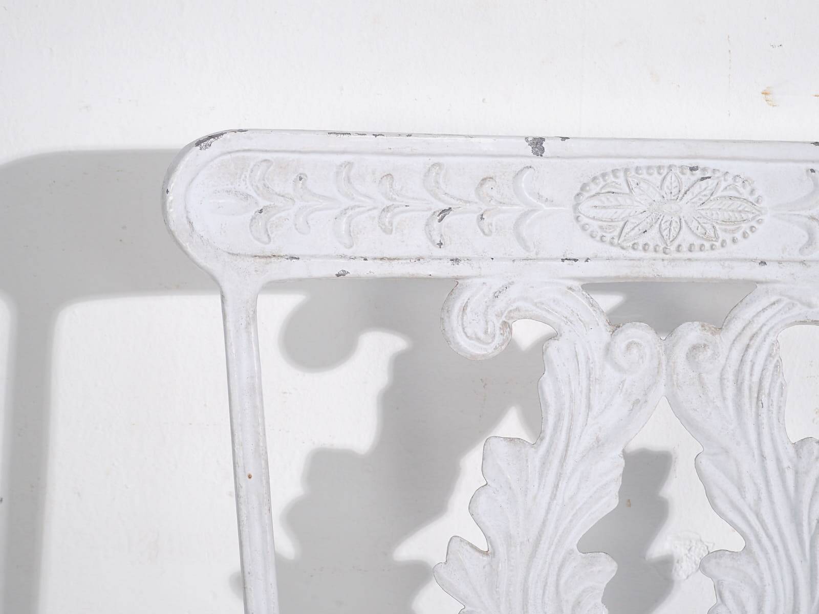 Vintage White Garden Chair (c.1950) #6