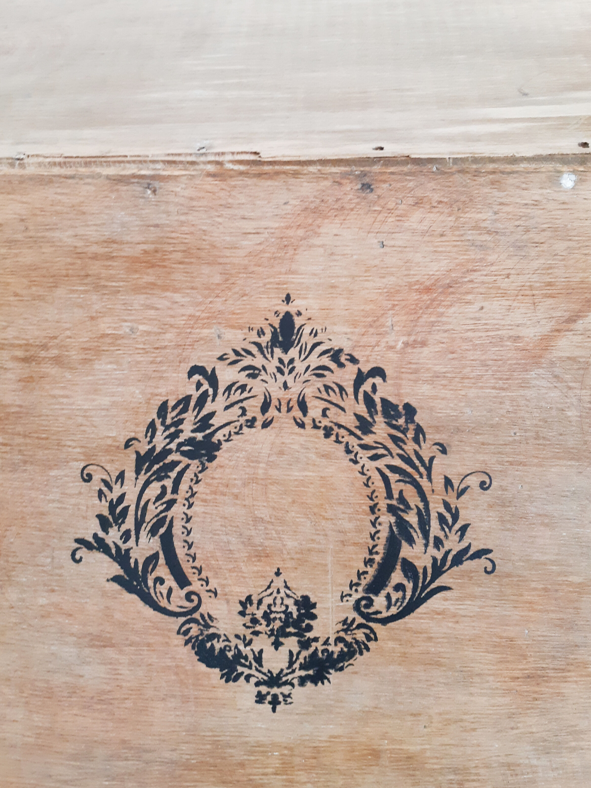 Old wooden box, treasure box