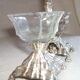 Pair of minerva massive silver salt shakers