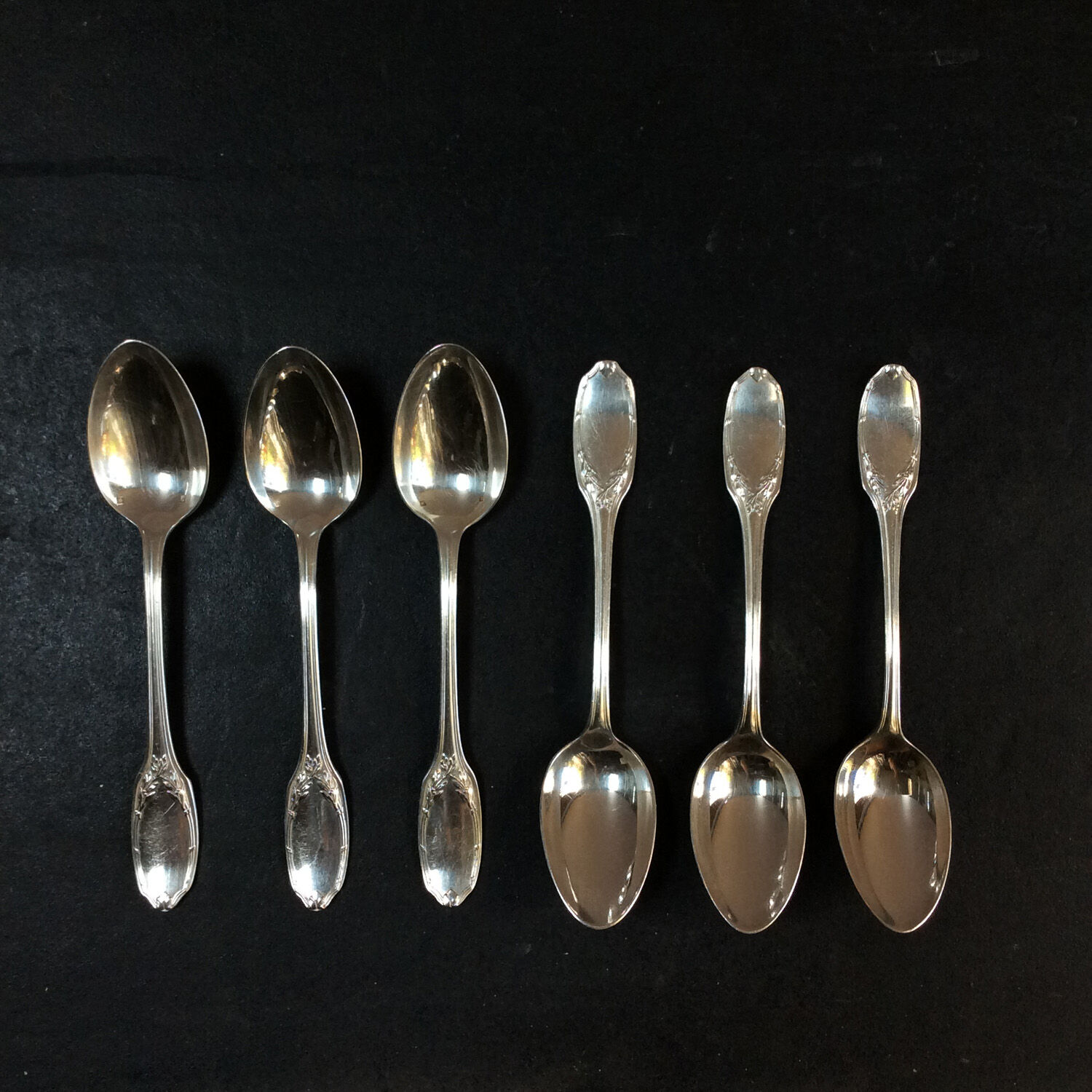 6 floral teaspoons