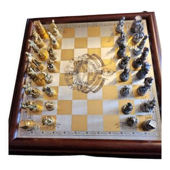 Metal chess set