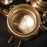 Oriental teapot on its support