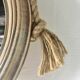 Miroir ovale en bois et cordage natrurel