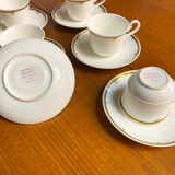 Villeroy & Boch 1960 porcelain coffee set of 6 cups and saucers