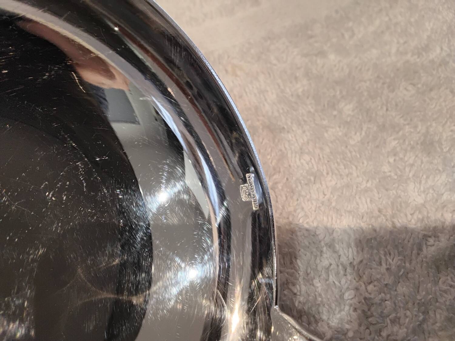 Christofle Marly silver plated soup ladle, goldsmith, 31.6cm