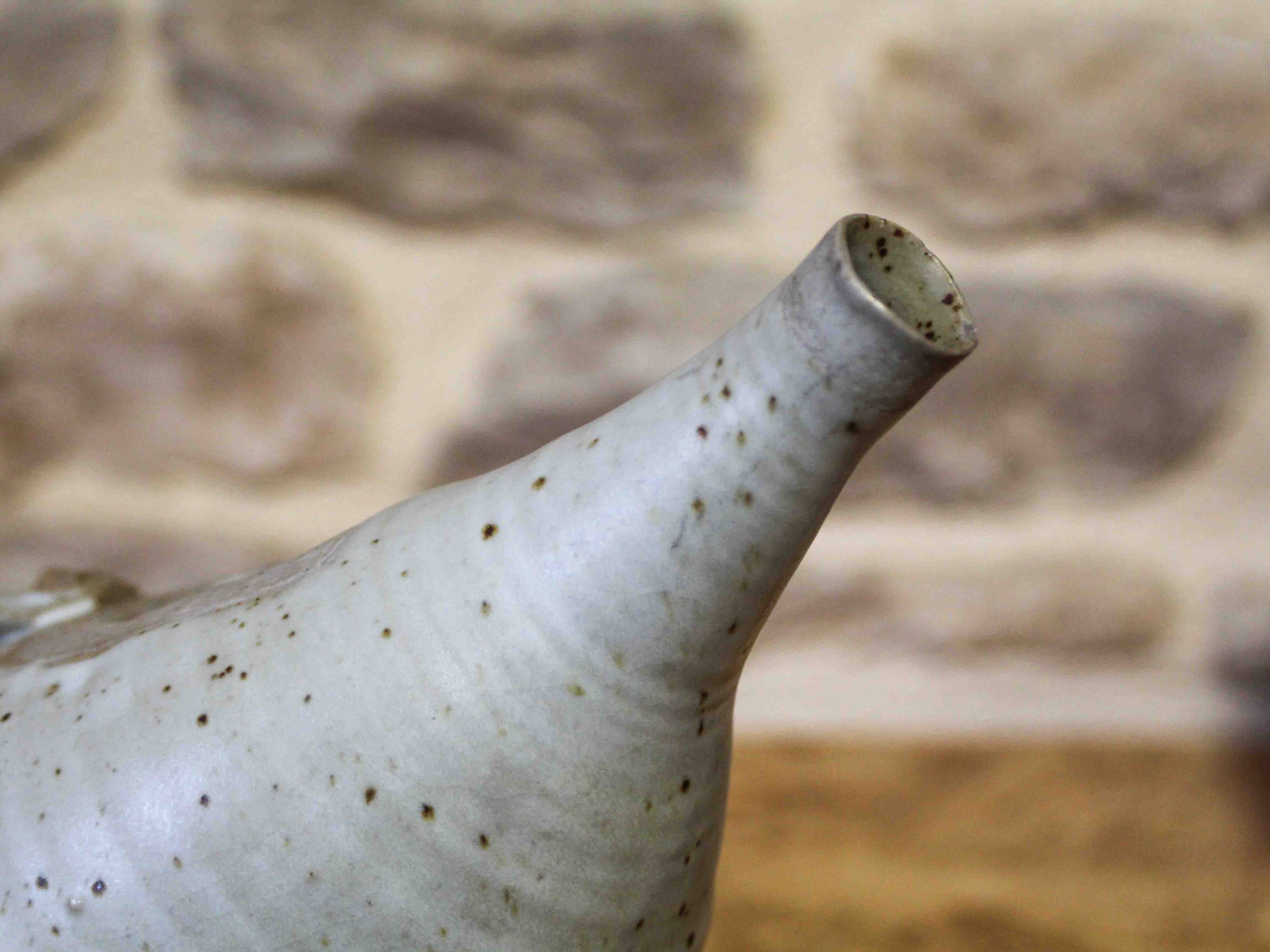 Original enamelled ceramic jug