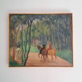 Tableau ancien - Huile sur Toile - Jean Deville - 1922