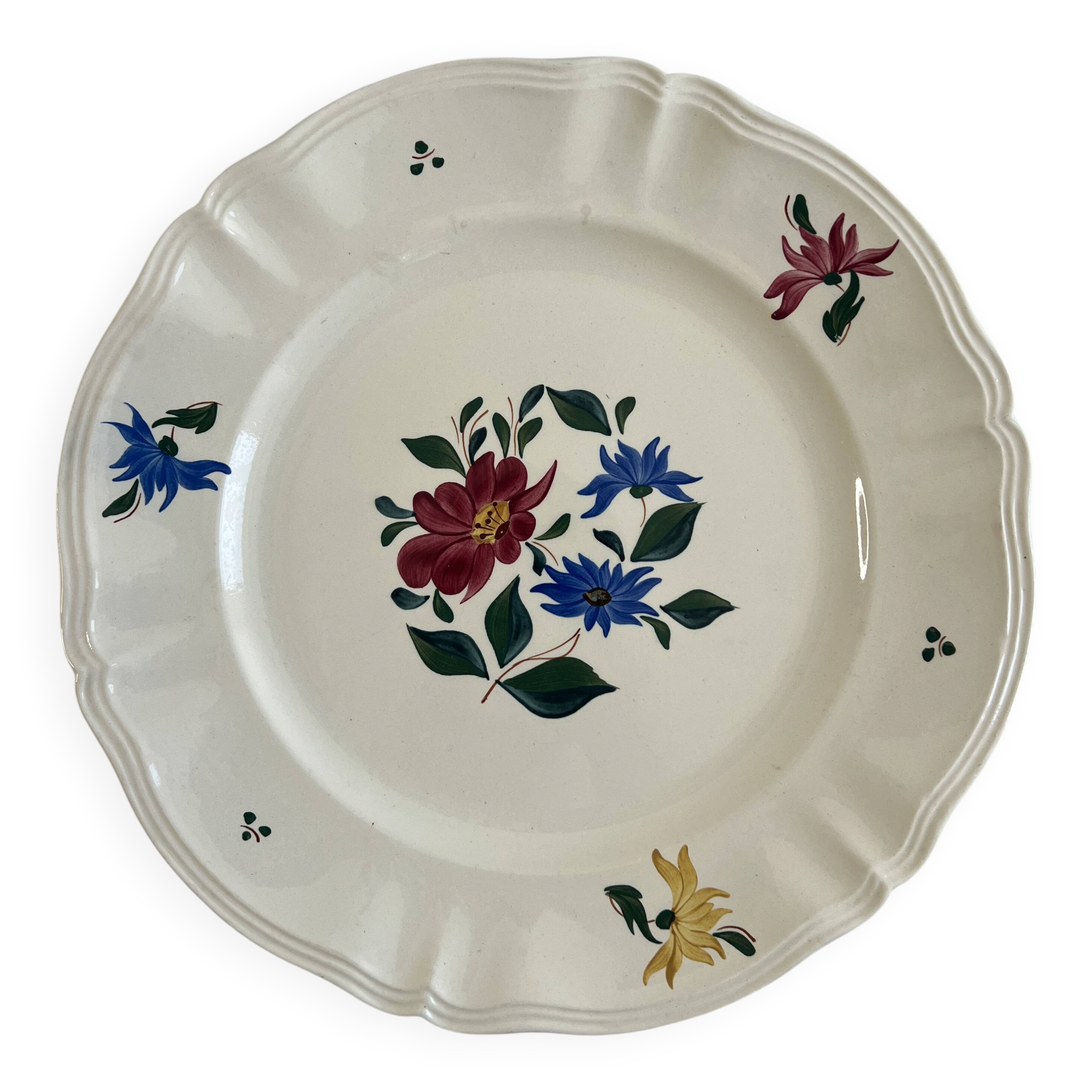 Large presentation dish Sarreguemines and Digoin