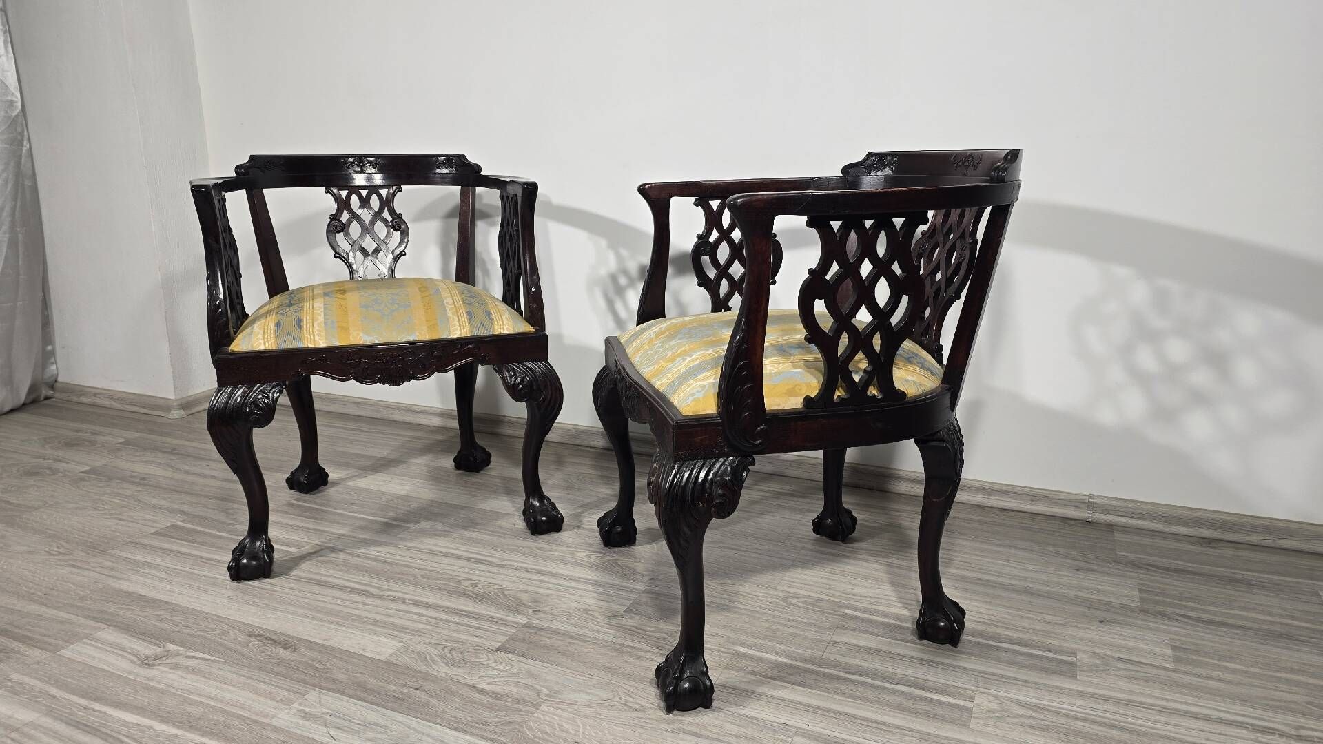 Chippendale style chairs