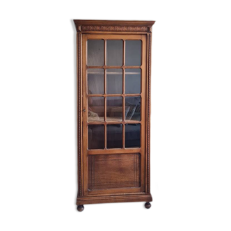 Armoire parisienne vitrée ancienne - type bonnetière