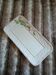 Antique cake dish in slipware