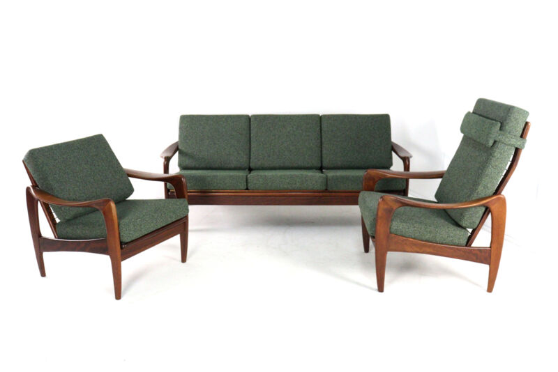 De Ster armchair men's model - dutch mid century modern design in teak