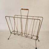 Gilded metal magazine rack 50/60s